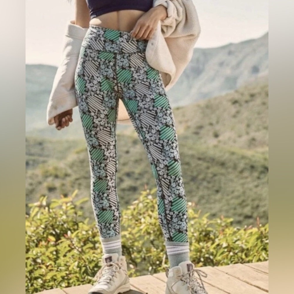 FP Movement by Free People Daisy Check Printed Lose Control Leggings